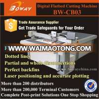 CB03 laser position CNC sample making machine digital flatbed cutter