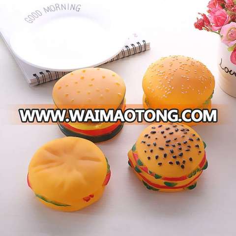 New design fashion hamburger steak dog toy and pet toy for dogs rope